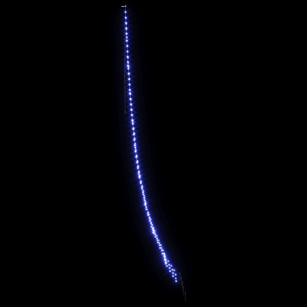 LED Karácsonyi Fenyő 276 LED-del Kék 511 cm Fém