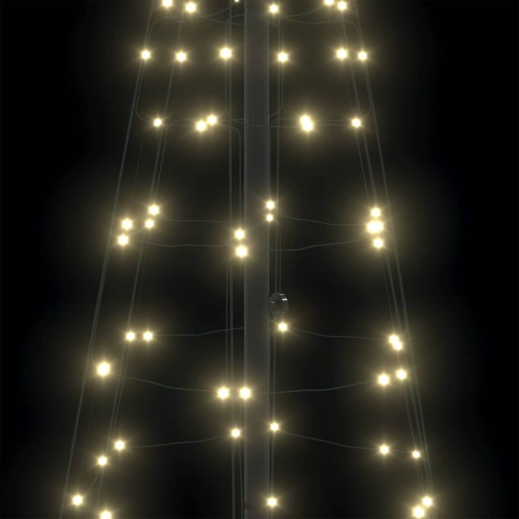 LED Karácsonyi Fenyő 390 LED-del Meleg fehér 250 cm Vas