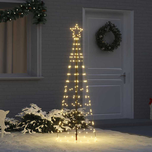 LED Karácsonyi Fenyő 390 LED-del Meleg fehér 250 cm Vas