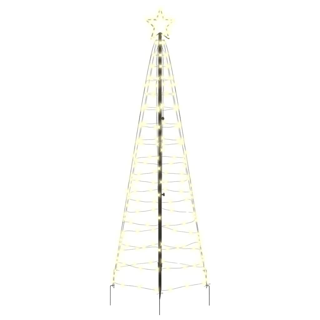 LED Karácsonyi Fenyő 390 LED-del Meleg fehér 250 cm Vas