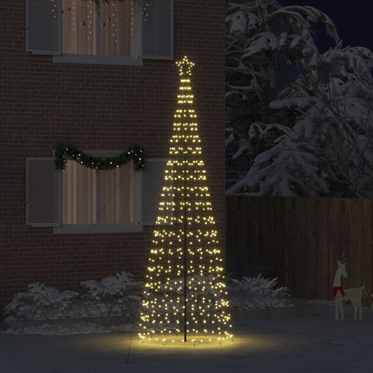 LED Karácsonyi Fenyő 800 LED-del Meleg fehér 400 cm Vas