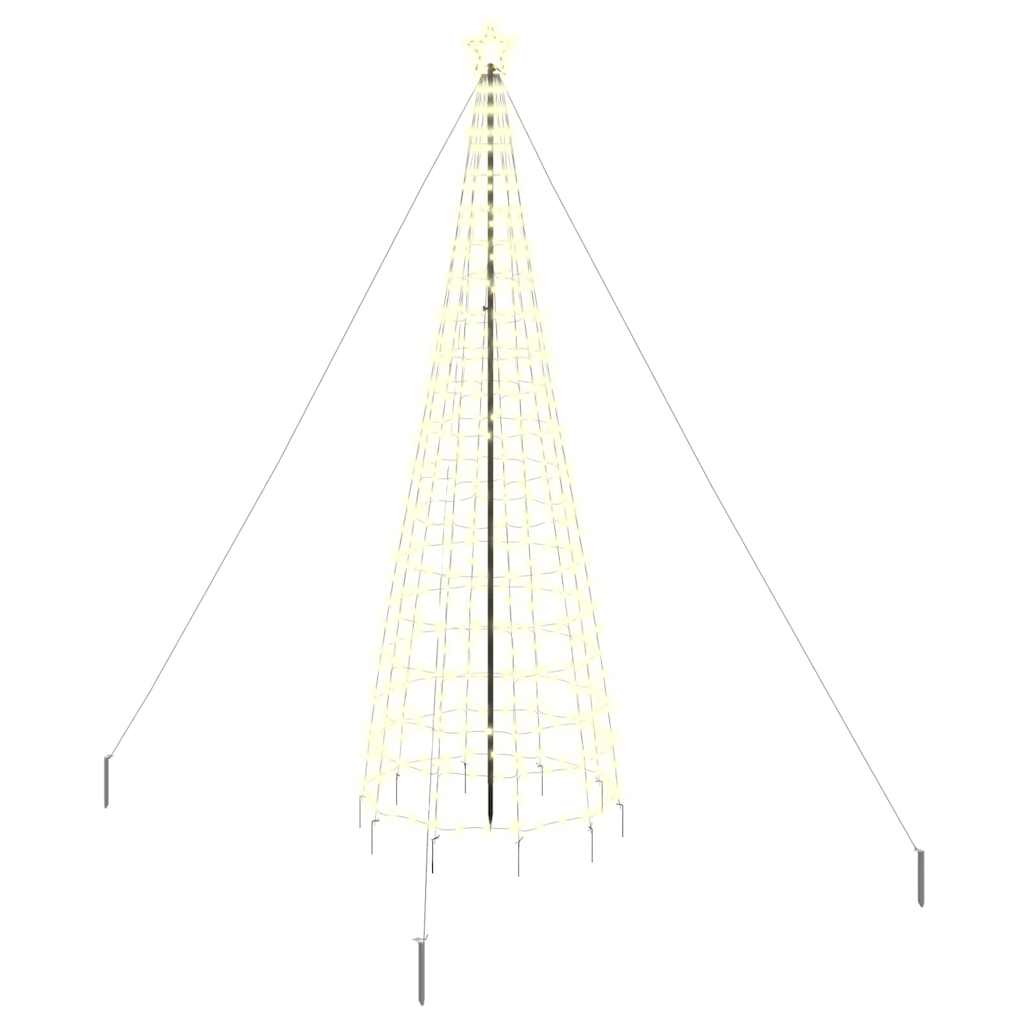 LED Karácsonyi Fenyő 800 LED-del Meleg fehér 400 cm Vas