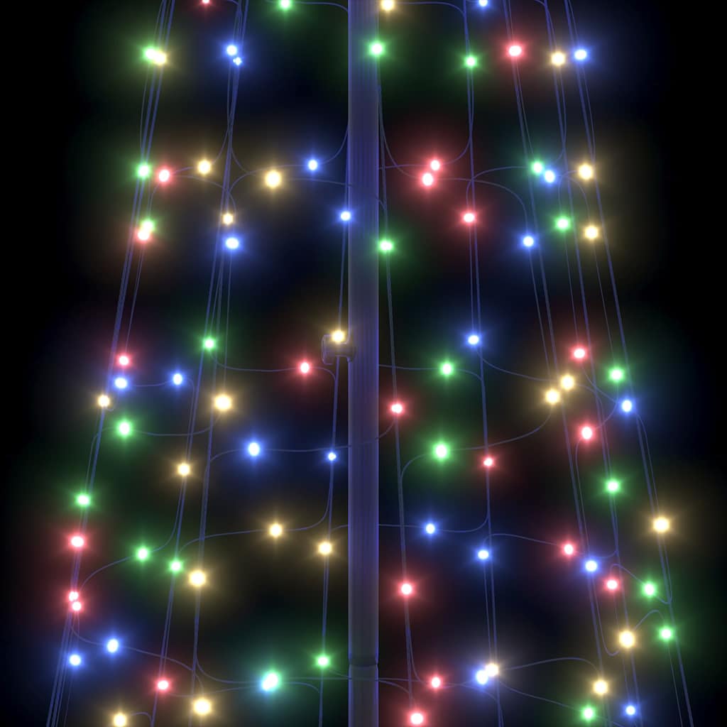 LED Karácsonyi Fenyő 800 LED-del Sokszínű 400 cm Vas