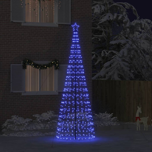 LED Karácsonyi Fenyő 800 LED-del Kék 400 cm Vas