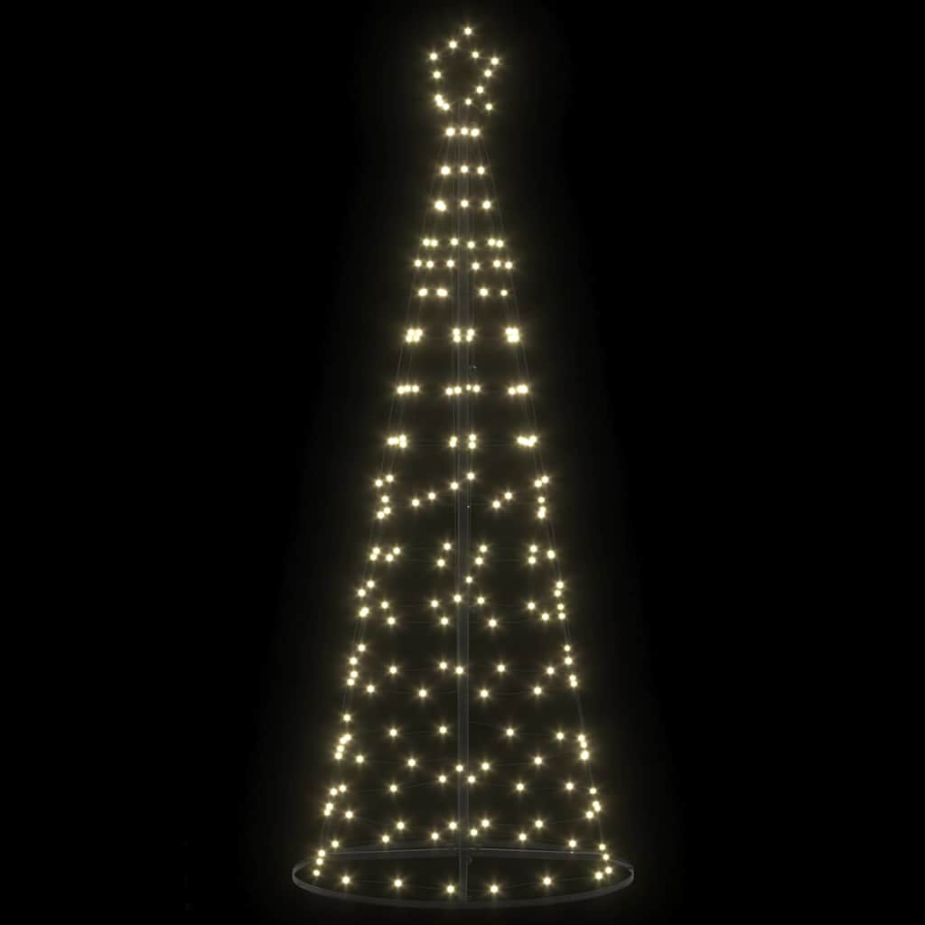 LED Karácsonyi Fenyő 390 LED-del Meleg fehér 250 cm Vas