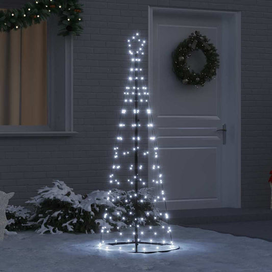LED Karácsonyi Fenyő 390 LED-del Hideg fehér 250 cm Vas