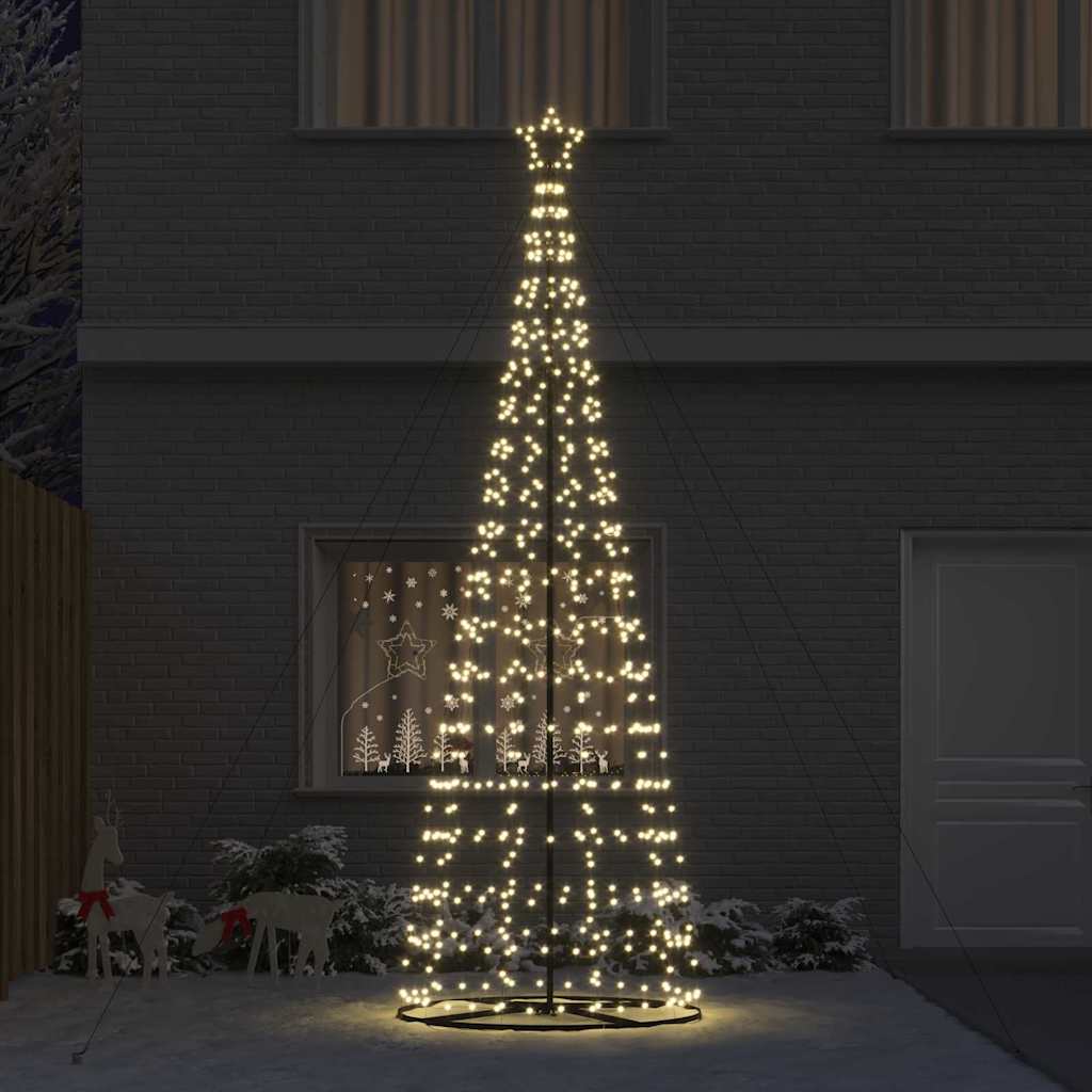 LED Karácsonyi Fenyő 800 LED-del Meleg fehér 400 cm Vas
