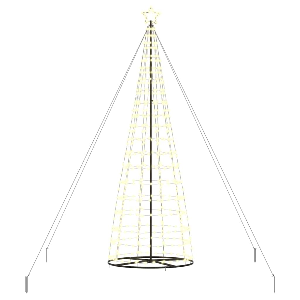 LED Karácsonyi Fenyő 800 LED-del Meleg fehér 400 cm Vas