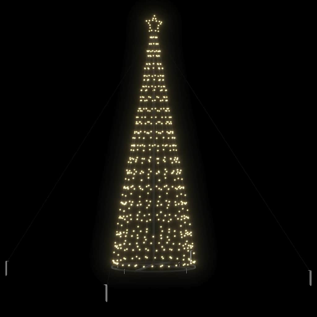 LED Karácsonyi Fenyő 800 LED-del Meleg fehér 400 cm Vas