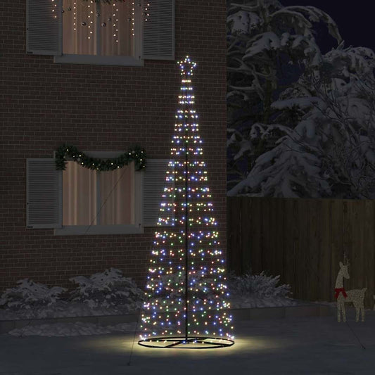 LED Karácsonyi Fenyő 800 LED-del állvánnyal Sokszínű 400 cm Vas