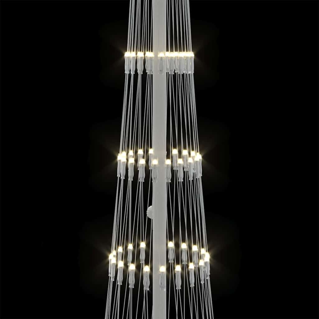 LED Karácsonyi Fenyő Meleg fehér 51 x 51 x 190 cm Fém