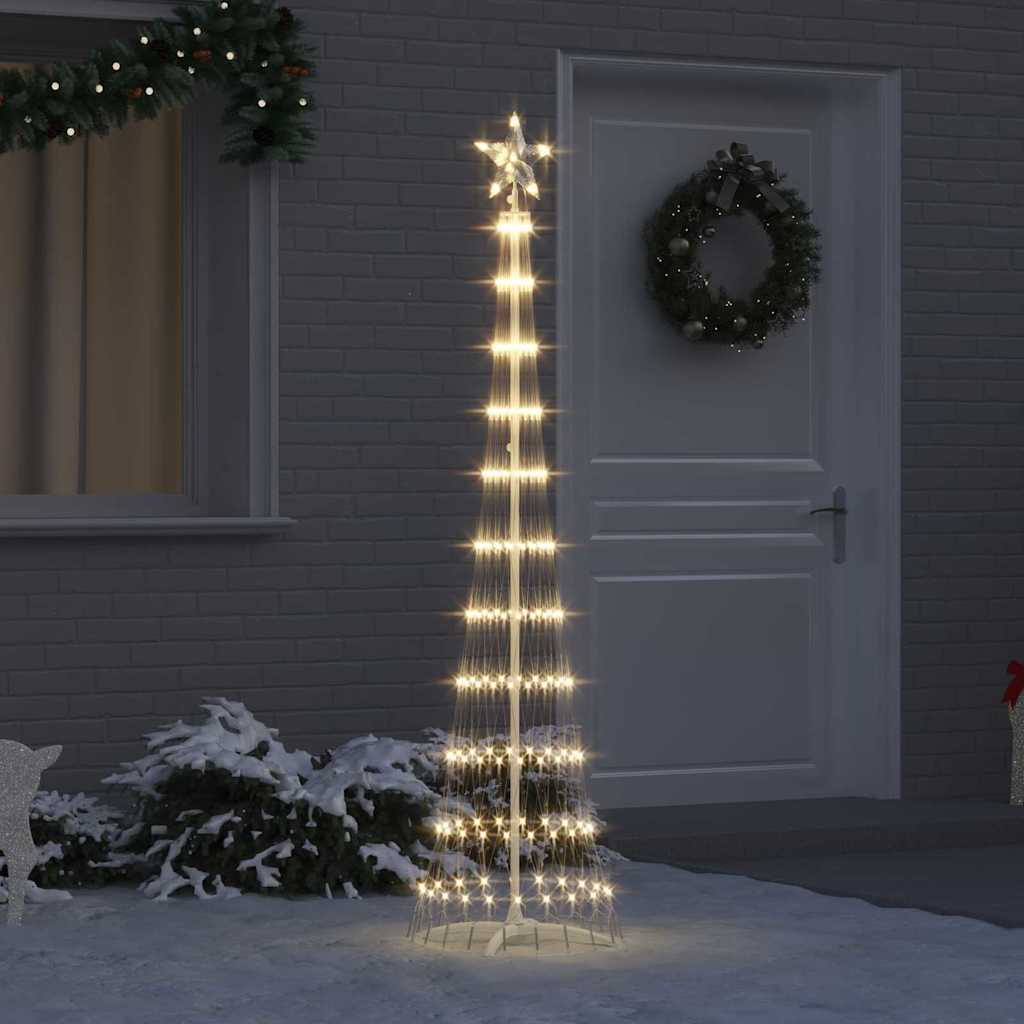 LED Karácsonyi Fenyő Meleg fehér 51 x 51 x 190 cm Fém