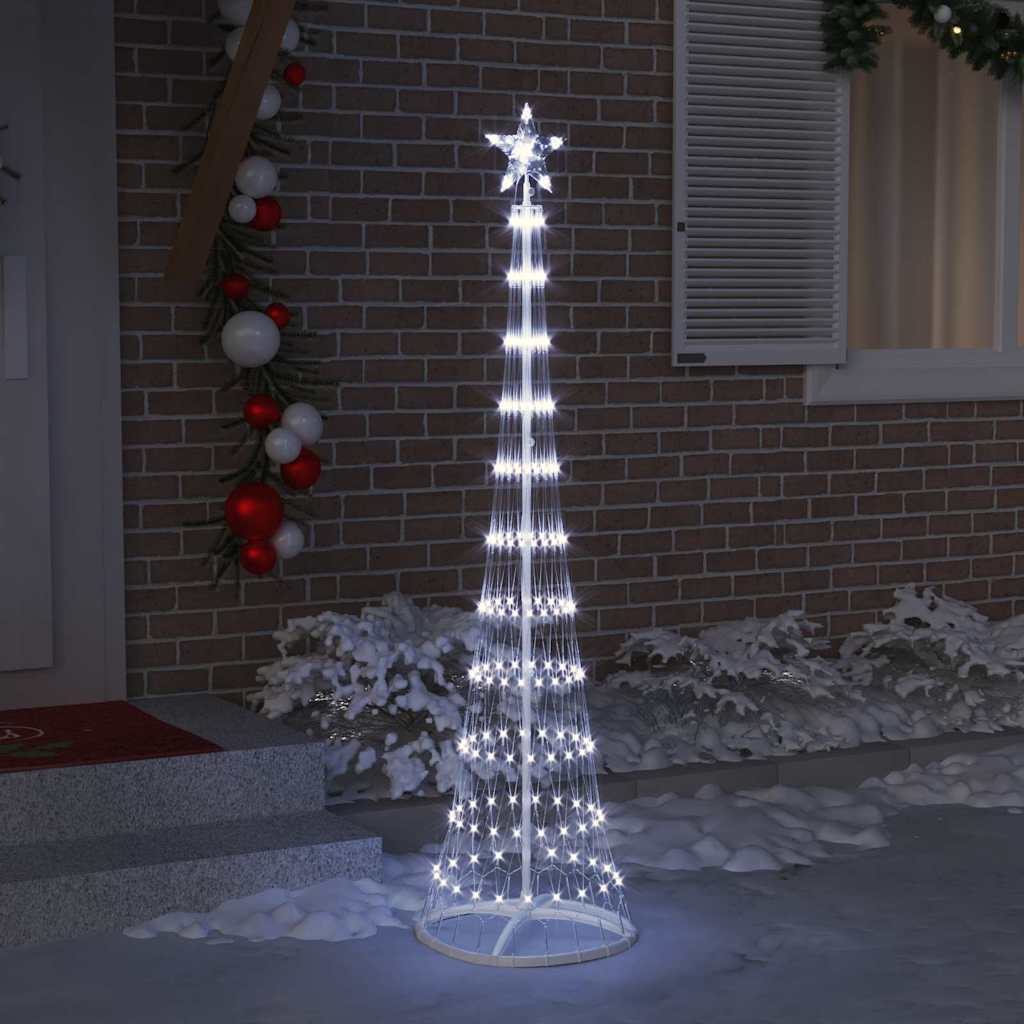 LED Karácsonyi Fenyő Hideg fehér 51 x 51 x 190 cm Fém