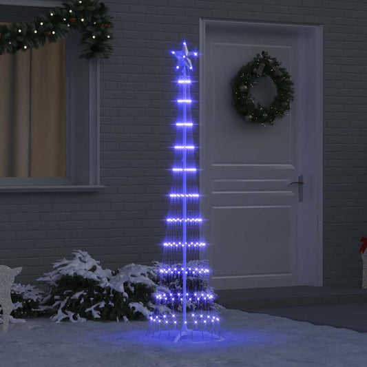 LED Karácsonyi Fenyő 230 LED-del Kék 51 x 51 x 190 cm Fém