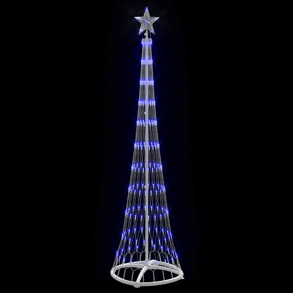LED Karácsonyi Fenyő 230 LED-del Kék 51 x 51 x 190 cm Fém