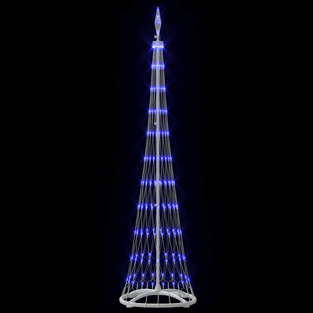 LED Karácsonyi Fenyő 230 LED-del Kék 51 x 51 x 190 cm Fém