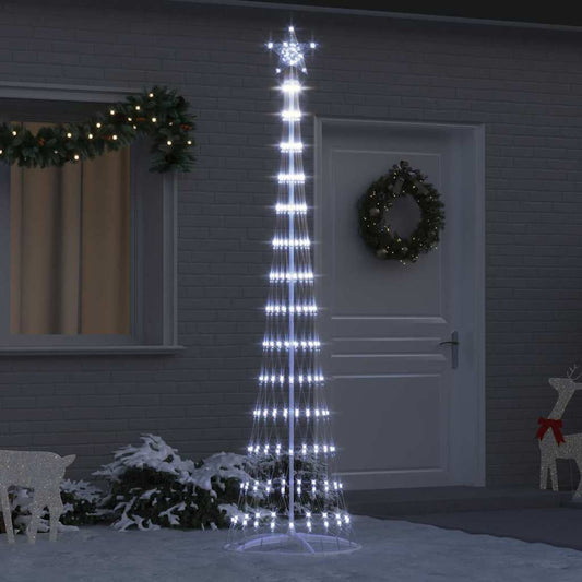 LED Karácsonyi Fenyő Hideg fehér 70 x 70 x 250 cm Fém