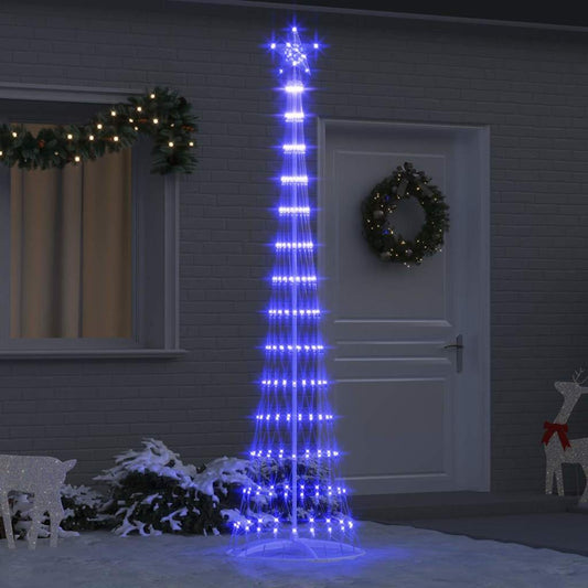 LED Karácsonyi Fenyő 290 LED-del Kék 70 x 70 x 250 cm Fém