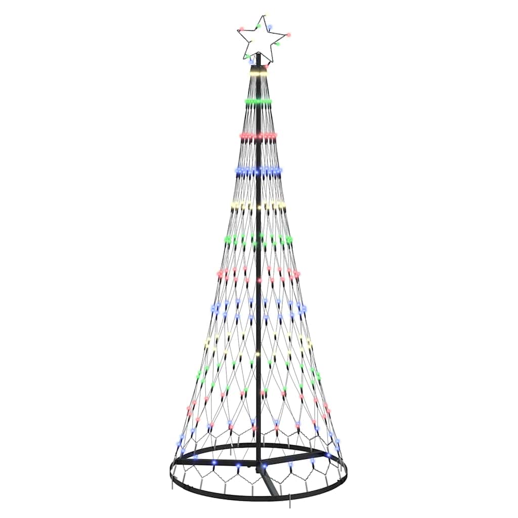 LED Karácsonyi Fenyő állvánnyal Sokszínű 71 x 71 x 184.5 cm Fém