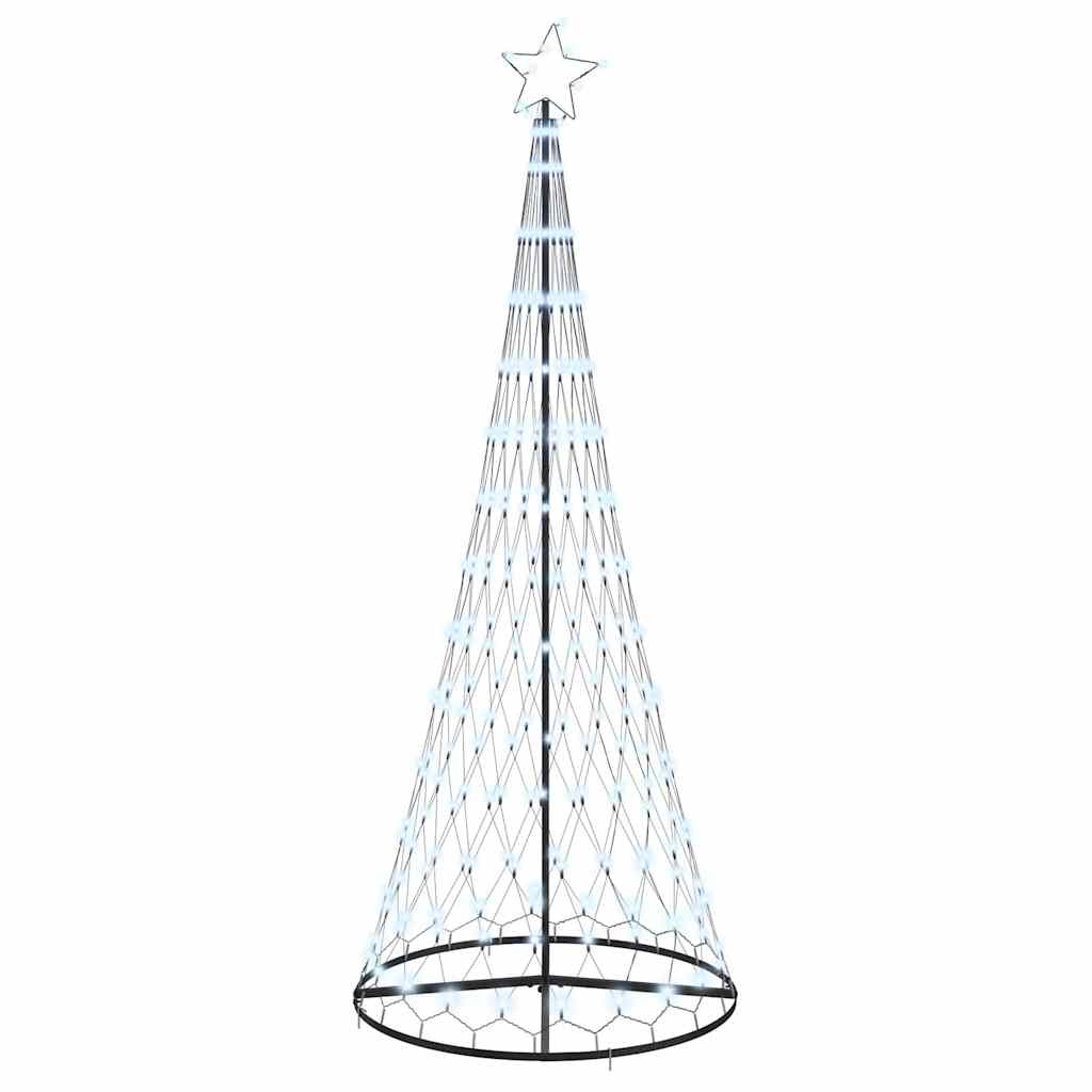 LED Karácsonyi Fenyő Hideg fehér 100 x 100 x 250 cm Fém