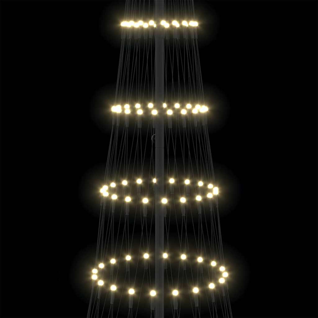 LED Karácsonyi Fenyő Meleg fehér 100.5 x 100.5 x 302.5 cm Fém