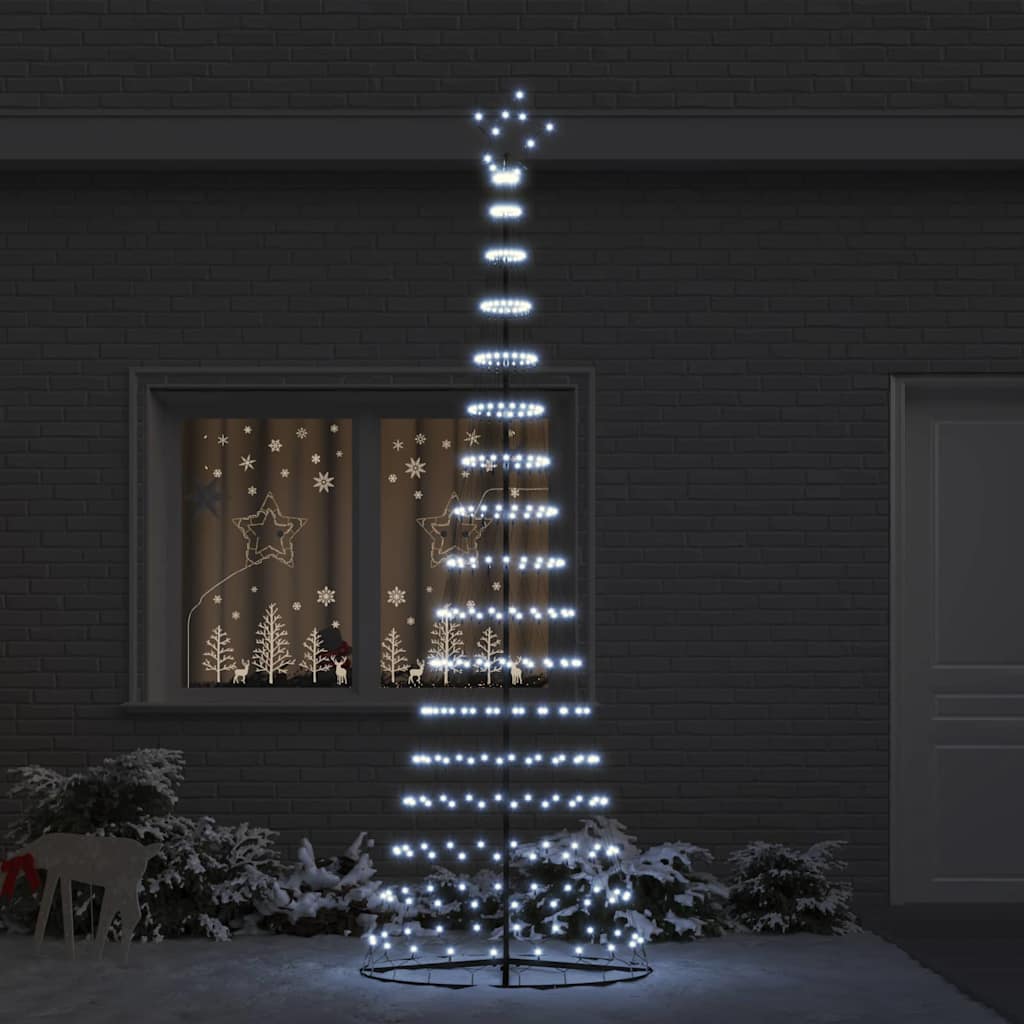 LED Karácsonyi Fenyő Hideg fehér 100.5 x 100.5 x 302.5 cm Fém
