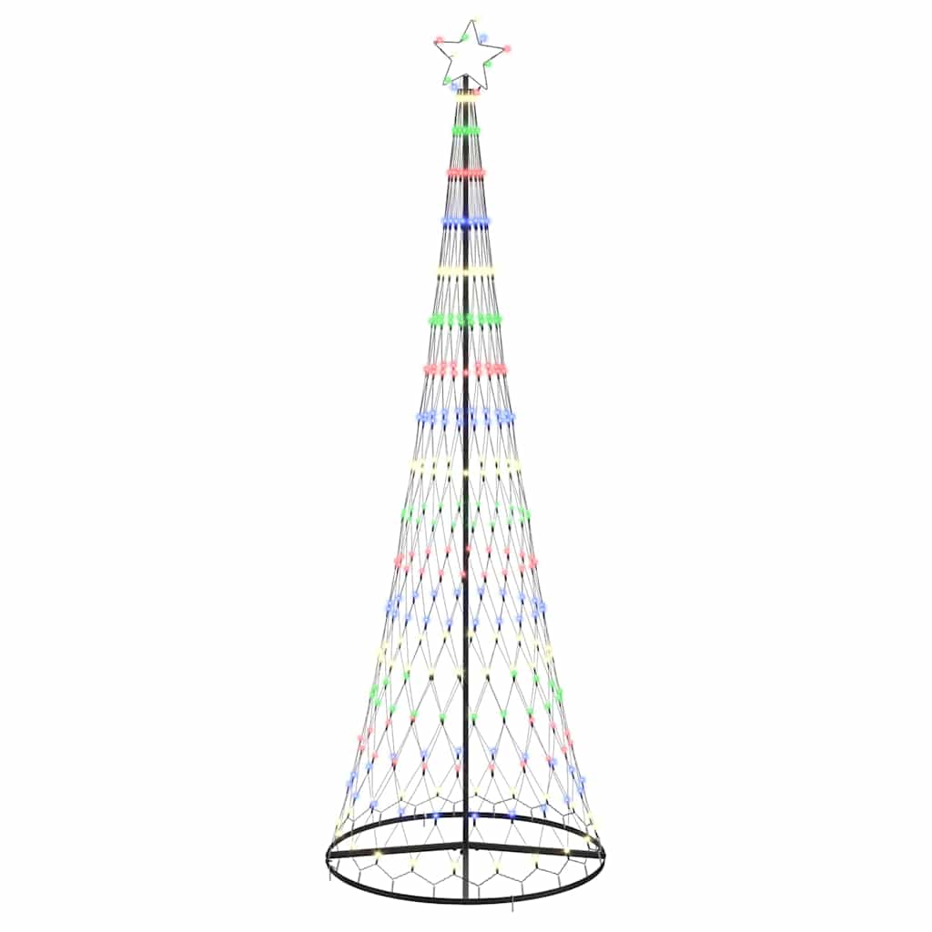 LED Karácsonyi Fenyő Sokszínű 100.5 x 100.5 x 302.5 cm Fém