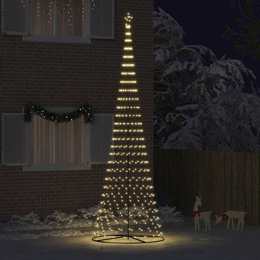 LED Karácsonyi Fenyő Meleg fehér 160 x 160 x 500 cm Fém