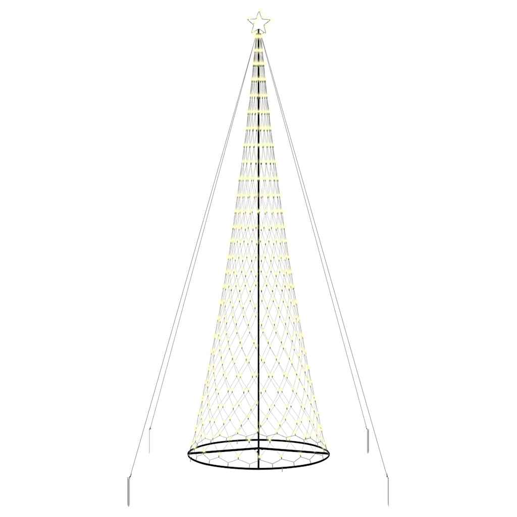 LED Karácsonyi Fenyő Meleg fehér 160 x 160 x 500 cm Fém