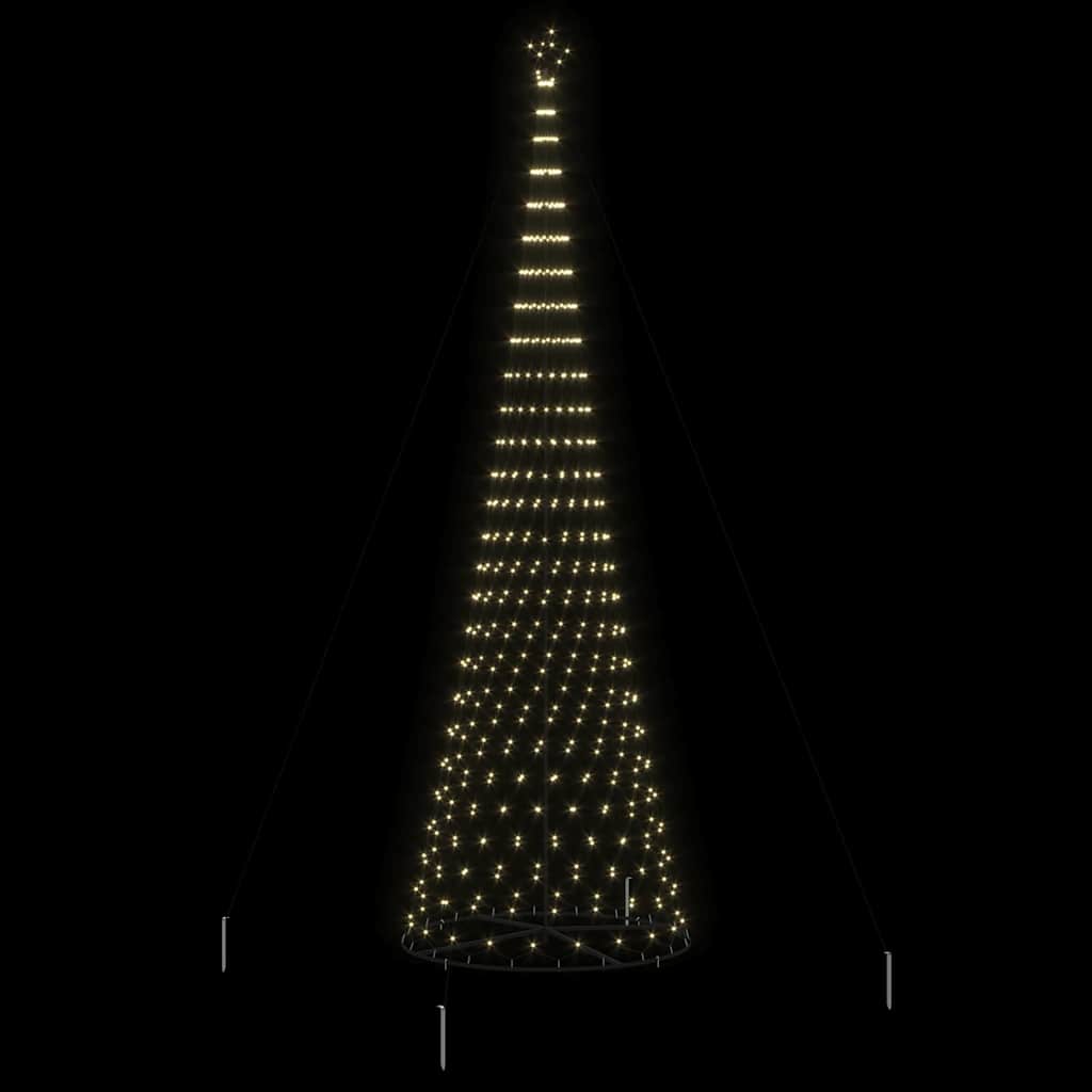 LED Karácsonyi Fenyő Meleg fehér 160 x 160 x 500 cm Fém