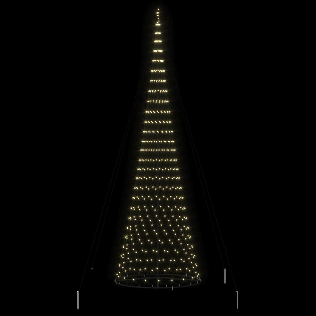 LED Karácsonyi Fenyő Meleg fehér 160 x 160 x 500 cm Fém