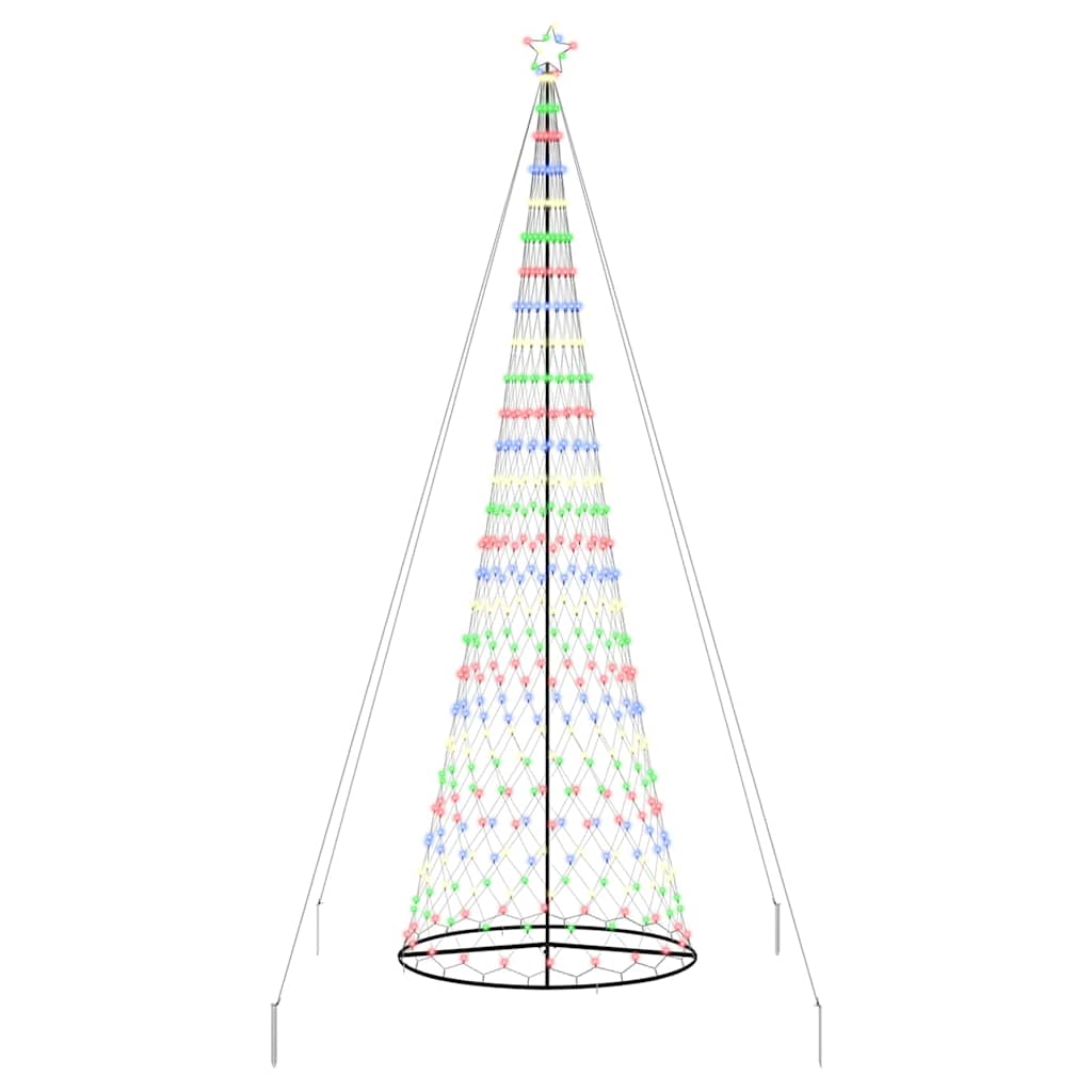 LED Karácsonyi Fenyő állvánnyal Sokszínű 160 x 160 x 500 cm Fém