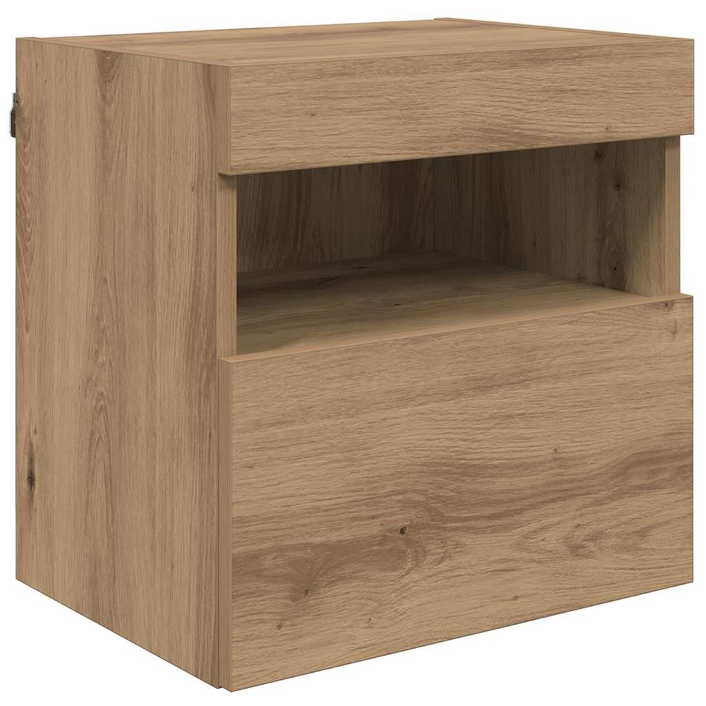 TV Fali Egységek LED-del 5 pcs Artisan tölgy 40,5 x 30 x 90 cm