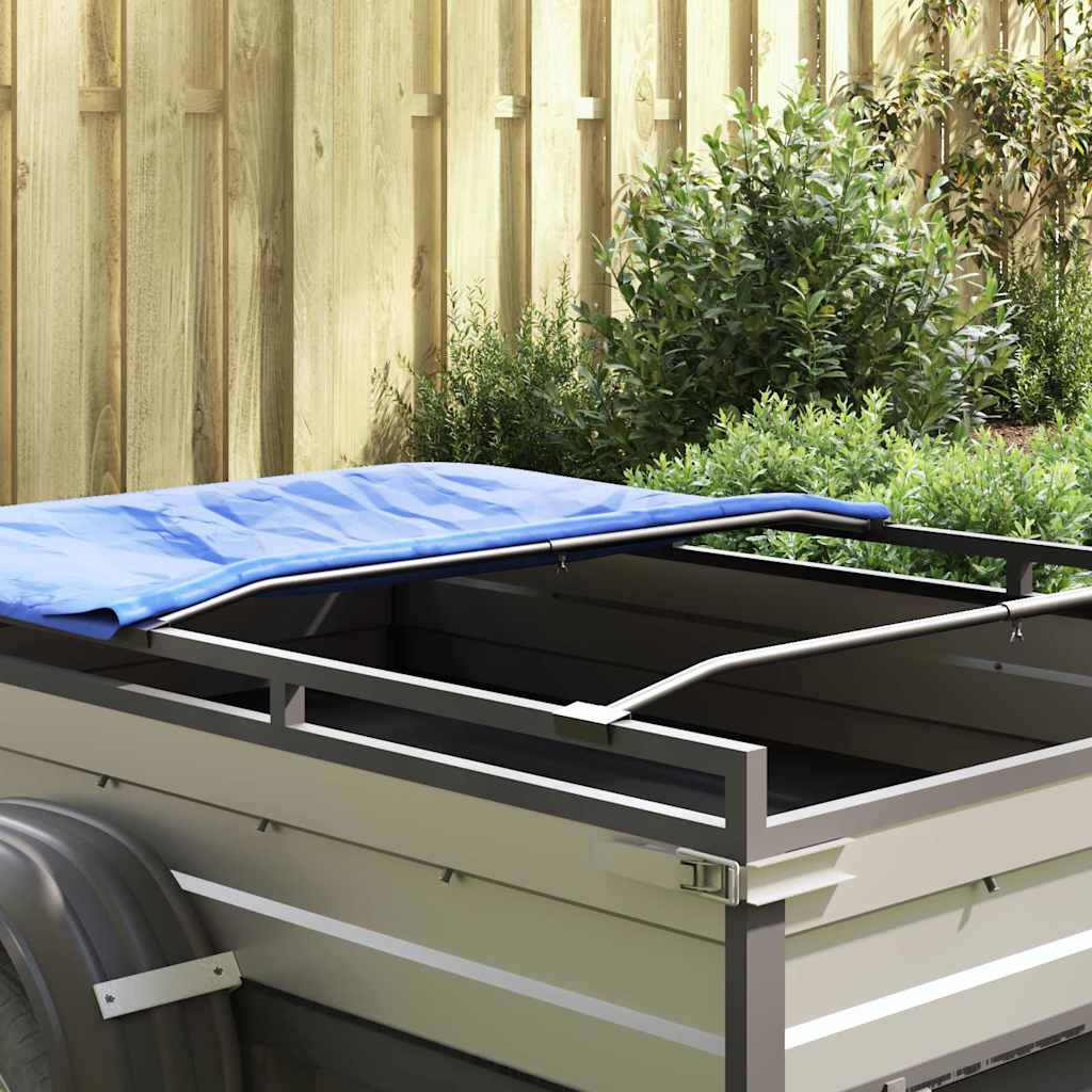 alkalmas sík ponyva tartóhoz 2 pcs Ezüst 130-210 cm Alumínium