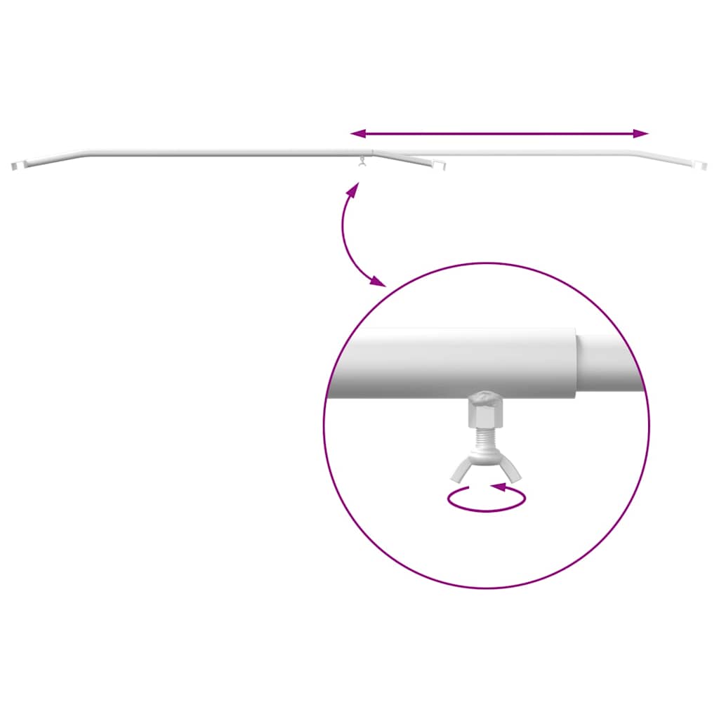 alkalmas sík ponyva tartóhoz 2 pcs Ezüst 130-210 cm Alumínium