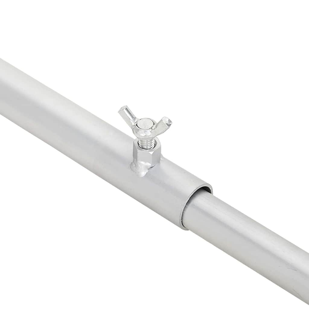 alkalmas sík ponyva tartóhoz 3 pcs Ezüst 130-210 cm Alumínium