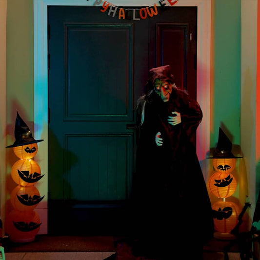 Halloween Beszélő Boszorka Lila 216 x 125 cm Poliészter