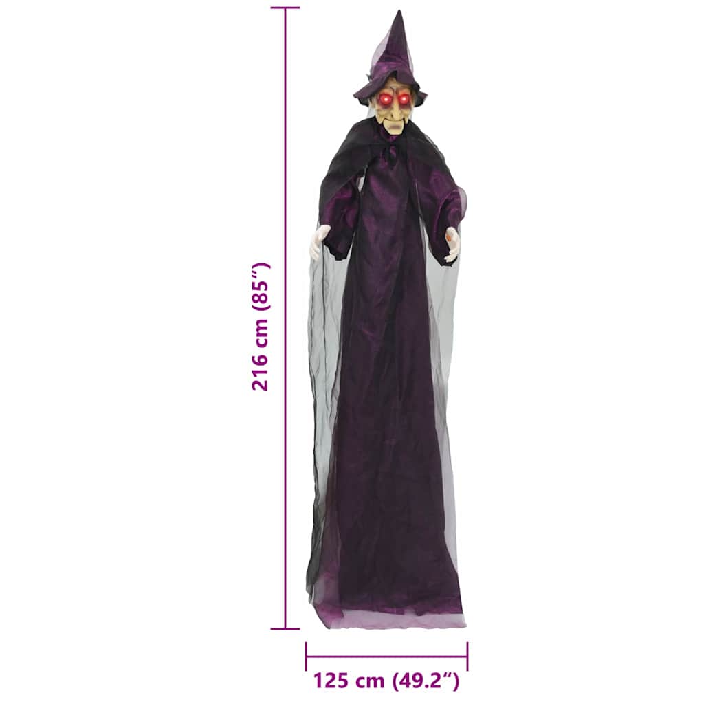 Halloween Beszélő Boszorka Lila 216 x 125 cm Poliészter