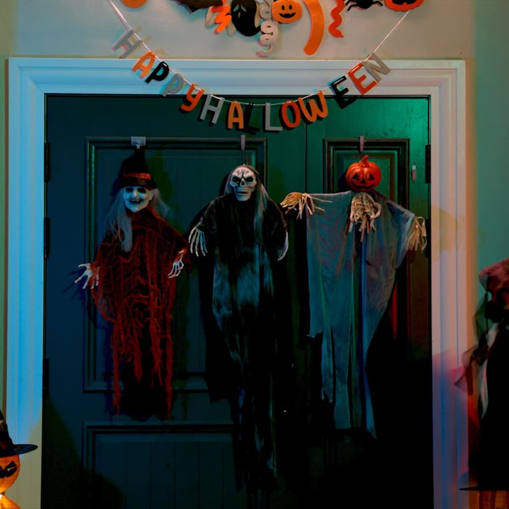 Halloween Függő Szellem 3 pcs Fekete 66 x 110 cm Poliészter