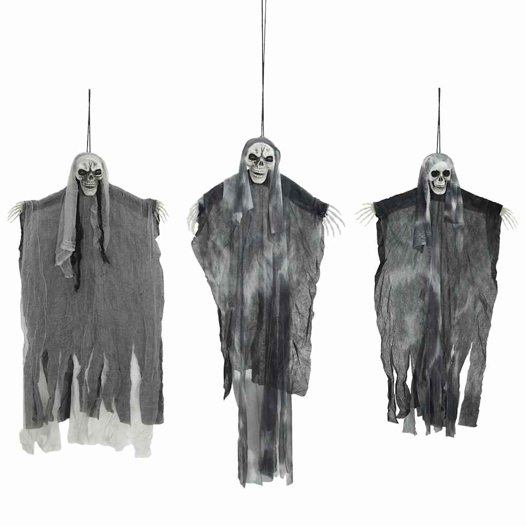 Halloween Függő Szellem 3 pcs Fekete 66 x 110 cm Poliészter
