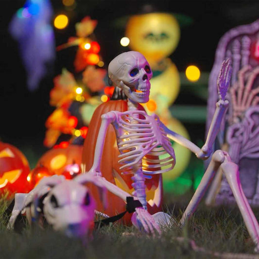 Halloween Dekoráció Skeleton 2 pcs Fehér 155 x 38.5 cm