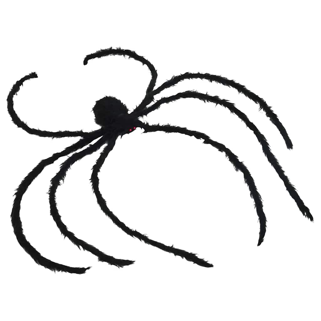 Halloween Pók Dísz 3 pcs Fekete 200 cm Poliészter és acél