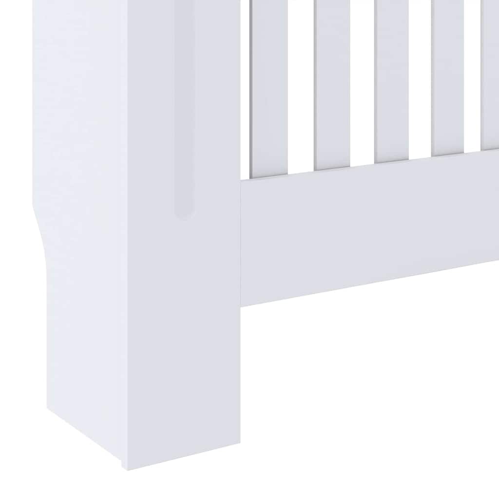 Radiátor fedezék 2 pcs Fehér 78x19x81.5cm Faanyag