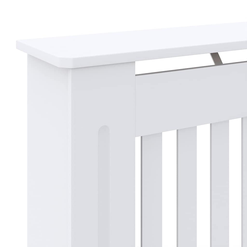 Radiátor fedezék 2 pcs Fehér 78x19x81.5cm Faanyag