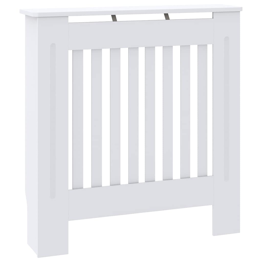 Radiátor fedezék 2 pcs Fehér 78x19x81.5cm Faanyag