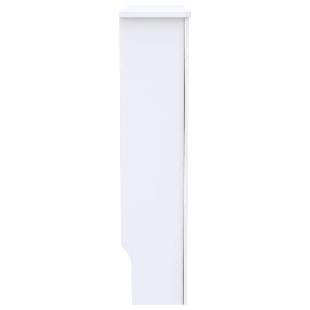 Radiátor fedezék 2 pcs Fehér 78x19x81.5cm Faanyag