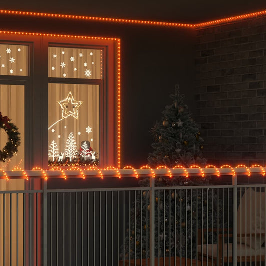 Kötél világítás 120 LED-del Meleg fehér 5 m PVC