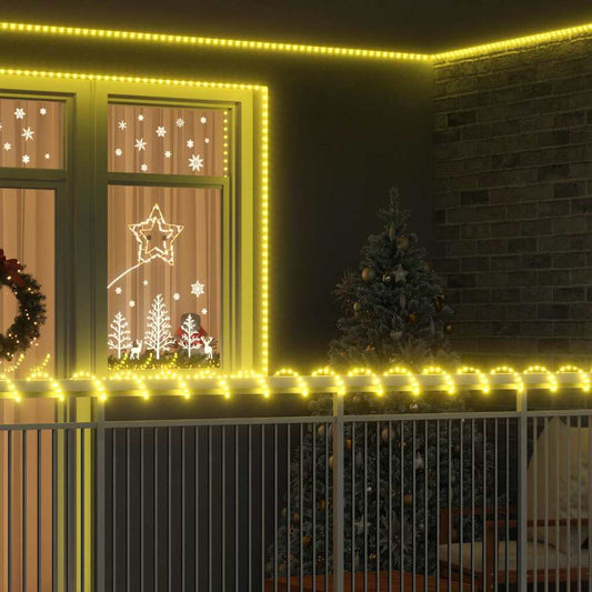 Kötél világítás 240 LED-del Meleg fehér 10 m PVC