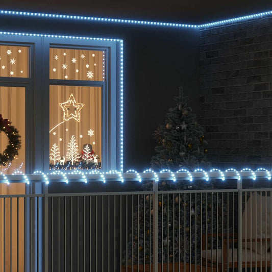 Kötél világítás 240 LED-del Hideg Fehér 10 m PVC