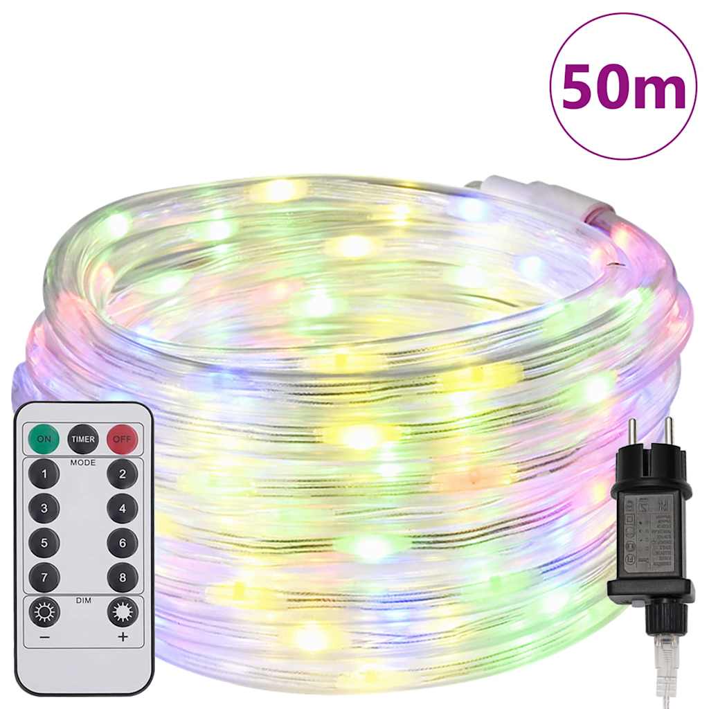 Kötél világítás 1200 LED-del Sokszínű 50 m PVC